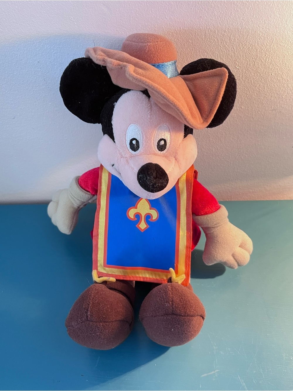 Vintage 2004 Disney Mickey Mouse The Three Musketeers Plush 11"
